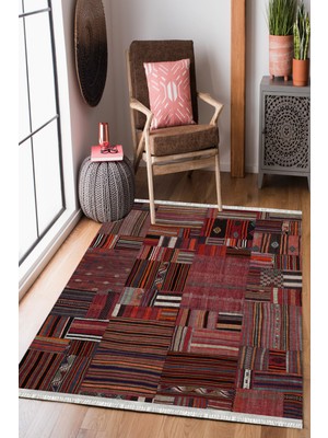 Homier Collection Homier WestaYıkanabilir Kaymaz Taban Kilim ve Yolluk H-PW-8157A