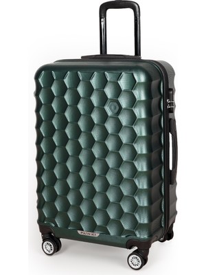 Polo&sky Petek Model Haki Renk Orta Boy Valiz