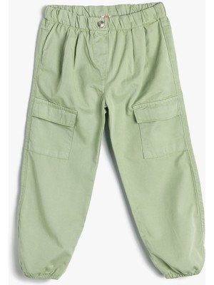 Koton Paraşüt Kot Pantolon Pamuklu Beli Lastikli Cepli - Parachute Jean