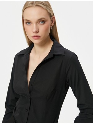 Koton Slim Fit Gömlek Uzun Kollu Düğmeli