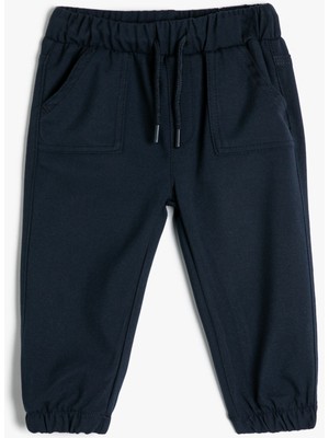 Koton Basic Jogger Eşofman Altı Beli Bağlamalı Cepli