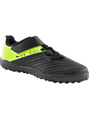 Decathlon Kipsta Çocuk Krampon / Futbol Ayakkabısı - Siyah / Sarı - 100 Easy Turf