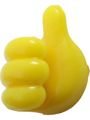 Tekno Dev Market Başparmak Kablo Tutucu, Duvar, Araba, Ev, Organizatör, Kulaklık Tutucu Sarı Renk 5ADET