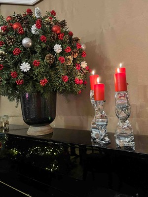 Iv Candles Homedecor 4'lü Kırmızı Baton Mum