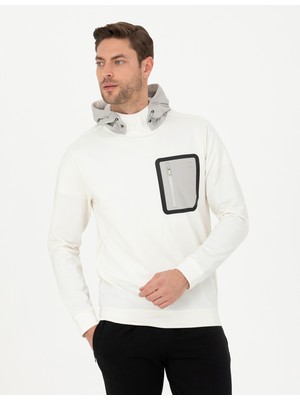 Pierre Cardin Erkek Ekru Regular Fit Sweatshirt 50273407-VR019