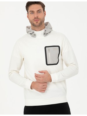 Pierre Cardin Erkek Ekru Regular Fit Sweatshirt 50273407-VR019