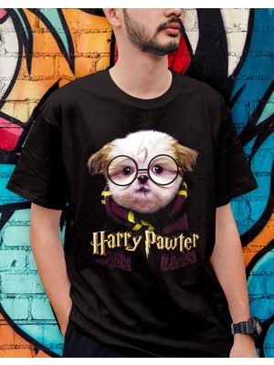 Bu Tshirt 'Harry Pawter' Temalı Oversize Tişört