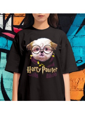 Bu Tshirt 'Harry Pawter' Temalı Oversize Tişört