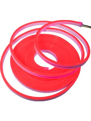 Alles Neon Şerit LED 12V 2835 Dış Mekan 5 Metre Kırmızı Red Alles