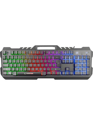 Rampage KB-R57 X-JAMMER Gökkuşağı Aydınlatmalı USB Tam Türkçe Gaming Oyuncu Klavyesi