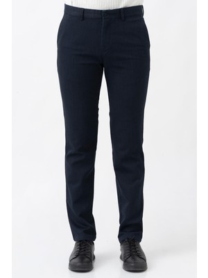 White Stone Medellín P1007 Cosmos Slim Fit  Likralı Pantolon Mavi