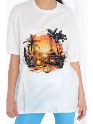 Che Bros Tasarım Baskılı Oversize Kadın-Erkek DTF Baskı Tshirt