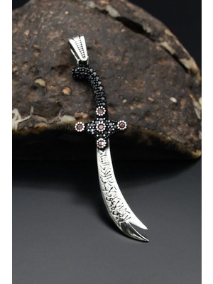 Prestige Gümüş Hz. Ali Zülfikar Kılıcı Kolye Ucu 925 Ayar Gümüş