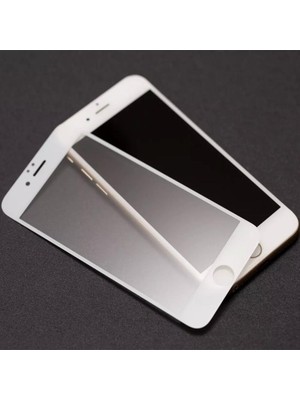 Joyroom Alen Matte Full Cam Apple iPhone 7-8 Temperli Cam Ekran Koruyucu Beyaz