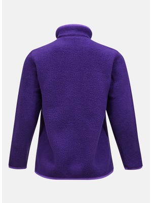 Peak Performance Mor Kadın Dik Yaka Polar Sweatshırt G78130120_W Fleece Snap T-Neck