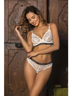 Golshan Bonitas Gaudy Lace Bra İvory 112-018