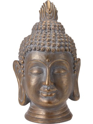 Boyner Evde Dekoratif Biblo Altın Budo Kafası