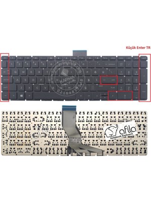 Afila Hp 15S-EQ1004NT 9YH97EA Notebook Klavyesi (Siyah Tr) Yeşil Harfler - Işıklı