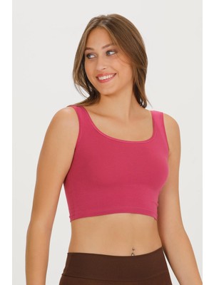 Sensu Kadın Kalın Askılı Crop Büstiyer - CROP130