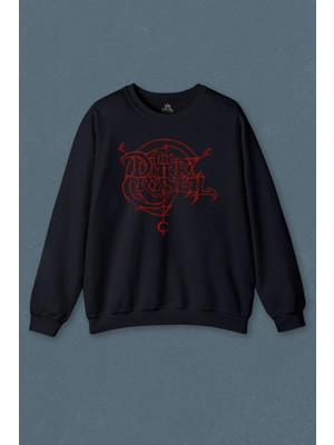 So Cool Lacivert Sweatshirt Dark Crystal Movie 1982 Film Retro 80S 90S Baskılı Sweat
