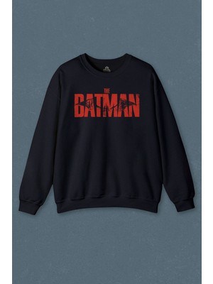 So Cool Lacivert Sweatshirt Batman Robin Joker Gothem Logo Marvel Dc Film Movie Baskılı Unisex Sweat