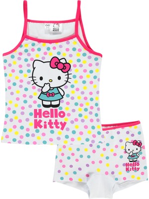 Hello Kitty Kız Çocuk Iç Çamaşır Takımı 2-10 Yaş Beyaz