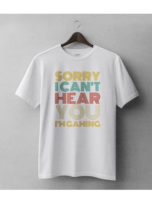 Buzagi Gamer Oversize Kalıp Dijital Baskılı Beyaz Tişört