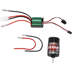 Rcxaz 320A Fırçalı Esc + 550 Fırçalı Motor 12T 21T 29T 35T 55T 1/10 Rc Paletli Eksenel SCX10 AXI03007 90046 Traxxas Trx4 D90,3 (Yurt Dışından)