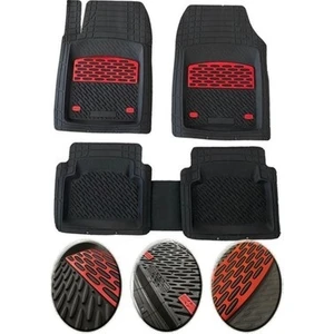 Gmc Sierra 3.0 L Benzinli 2023 Derin Havuzlu Yumuşak Kırmızı-Siyah Üniversal Paspas Seti