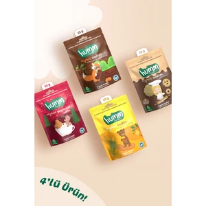 Humm Organic - Organik Tatlı Kurabiye Atıştırmalık Paketi - 4 Adet (4 Çeşit)