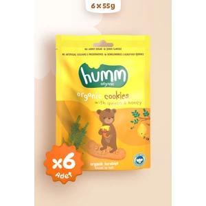 Humm Organic - Organik Ballı ve Kinoalı Kurabiye Atıştırmalık Paketi - 6 Adet