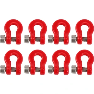 8 Adet Metal Tampon Römork Kancası Çekme Kelepçesi Kurtarma Kancası 1/24 Rc Paletli Araba Eksenel SCX24 Yükseltme Parçaları Aksesuarları (Yurt Dışından)
