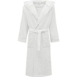 Ecosoft Yeni Erkek Bornoz %100 Organik Pamuk Armürlü Krem