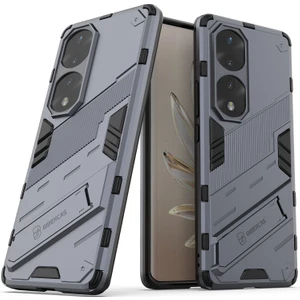 Honor 70 Pro Için Sert Pc Tpu Hibrit Düşme Önleyici Stand Telefon Kılıfı - Gri (Yurt Dışından)