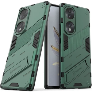 Honor 70 Için Sert Pc Tpu Hibrit Düşme Önleyici Stand Telefon Kılıfı - Yeşil (Yurt Dışından)