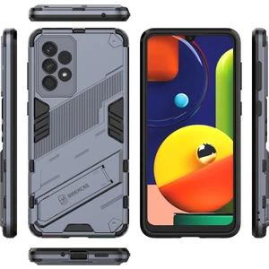 Samsung Galaxy A33 5g Için Sert Pc Tpu Hibrit Düşme Önleyici Stand Telefon Kılıfı - Gri (Yurt Dışından)