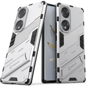 Honor 70 Için Sert Pc Tpu Hibrit Düşme Önleyici Stand Telefon Kılıfı - Beyaz (Yurt Dışından)