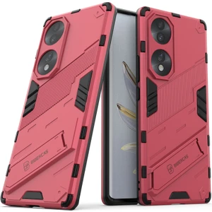 Honor 70 Için Sert Pc Tpu Hibrit Düşme Önleyici Stand Telefon Kılıfı - Sıcak Pembe (Yurt Dışından)