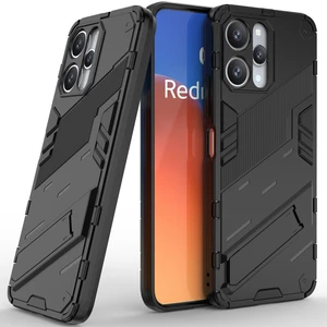 Xiaomi Redmi 12 /note 12R/POCO M6 Pro 5g Için Sert Pc Tpu Hibrit Düşme Önleyici Stand Telefon Kılıfı - Siyah (Yurt Dışından)