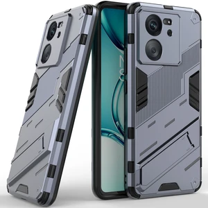 Xiaomi 13T/13T Pro/redmi K60 Ultra Için Sert Pc Tpu Hibrit Düşme Önleyici Stand Telefon Kılıfı - Gri (Yurt Dışından)