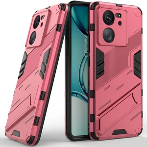 Xiaomi 13T/13T Pro/redmi K60 Ultra Için Sert Pc Tpu Hibrit Düşme Önleyici Stand Telefon Kılıfı - Sıcak Pembe (Yurt Dışından)