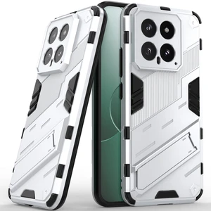 Xiaomi 14 Için Sert Pc Tpu Hibrit Düşme Önleyici Stand Telefon Kılıfı - Beyaz (Yurt Dışından)