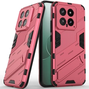 Xiaomi 14 Için Sert Pc Tpu Hibrit Düşme Önleyici Stand Telefon Kılıfı - Sıcak Pembe (Yurt Dışından)