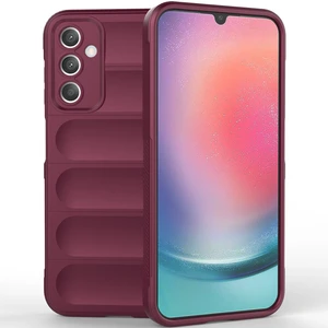 Samsung Galaxy A25 5g Için Yumuşak Tpu Kaymaz Telefon Kılıfı - Koyu Kırmızı (Yurt Dışından)
