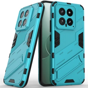 Xiaomi 14 Için Sert Pc Tpu Hibrit Düşme Önleyici Stand Telefon Kılıfı - Mavi (Yurt Dışından)