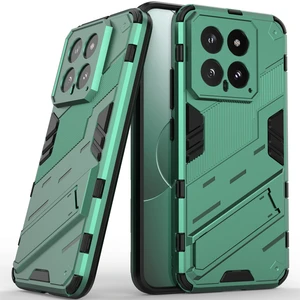 Xiaomi 14 Için Sert Pc Tpu Hibrit Düşme Önleyici Stand Telefon Kılıfı - Yeşil (Yurt Dışından)