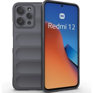 Xiaomi Redmi 12 4g Için Yumuşak Tpu Kaymaz Telefon Kılıfı - Koyu Gri (Yurt Dışından)