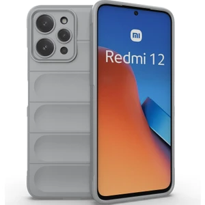 Xiaomi Redmi 12 4g Için Yumuşak Tpu Kaymaz Telefon Kılıfı - Gri (Yurt Dışından)