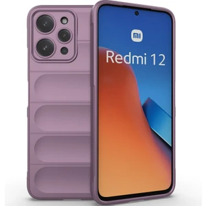 Xiaomi Redmi 12 4g Için Yumuşak Tpu Kaymaz Telefon Kılıfı - Mor (Yurt Dışından)
