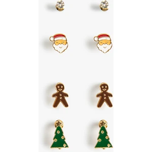 Yılbaşı Temalı Küpe Seti 4'lü